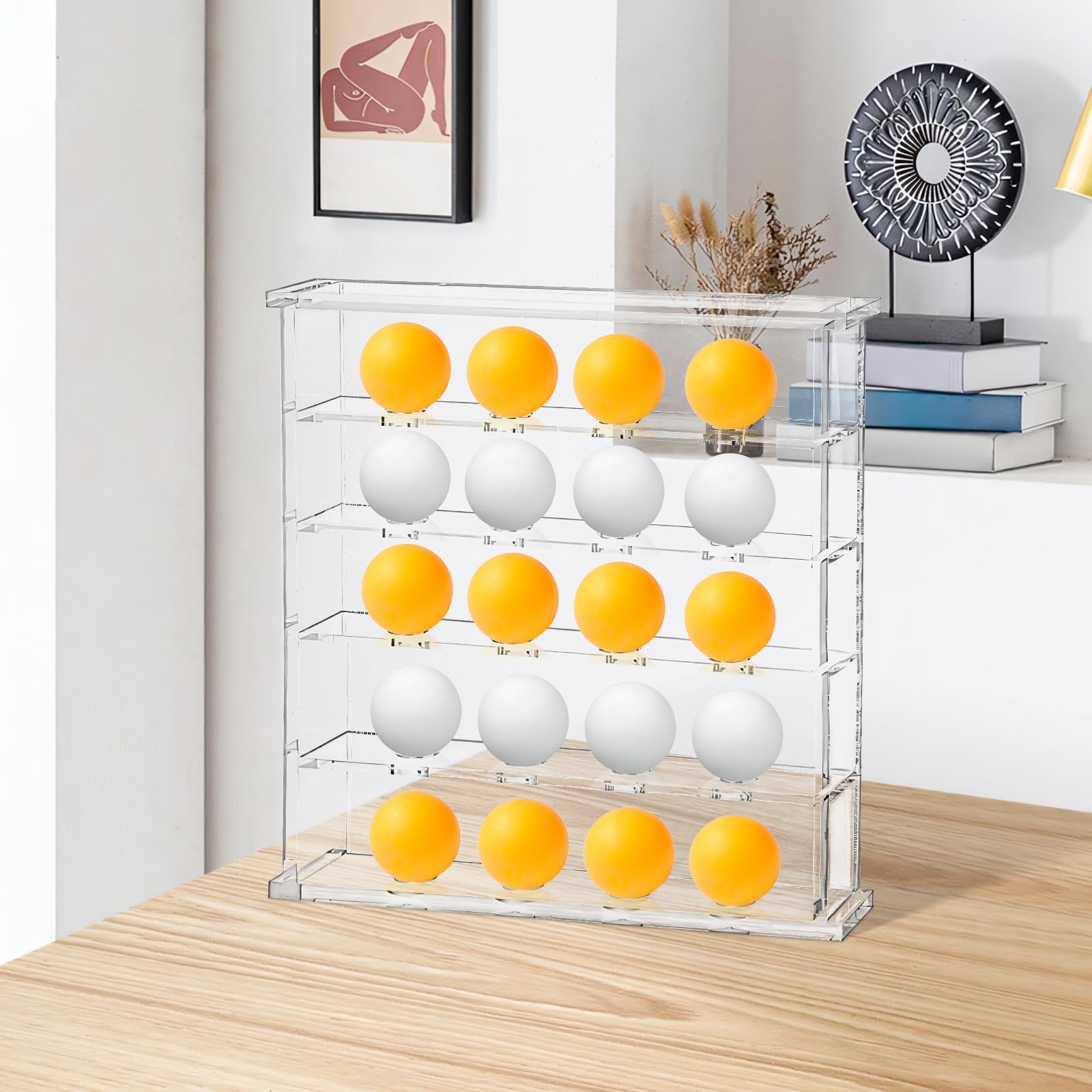Baoblaze Soporte para Pelotas de Golf Estante para Palos de Golf Montado en La Pared Duradero