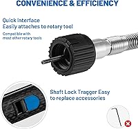 Vista 3 de Accesorio de herramienta giratoria de eje flexible con agarre cómodo y cable de 36 pulgadas de largo, pulidor y mini lijadora, ideal para grabado