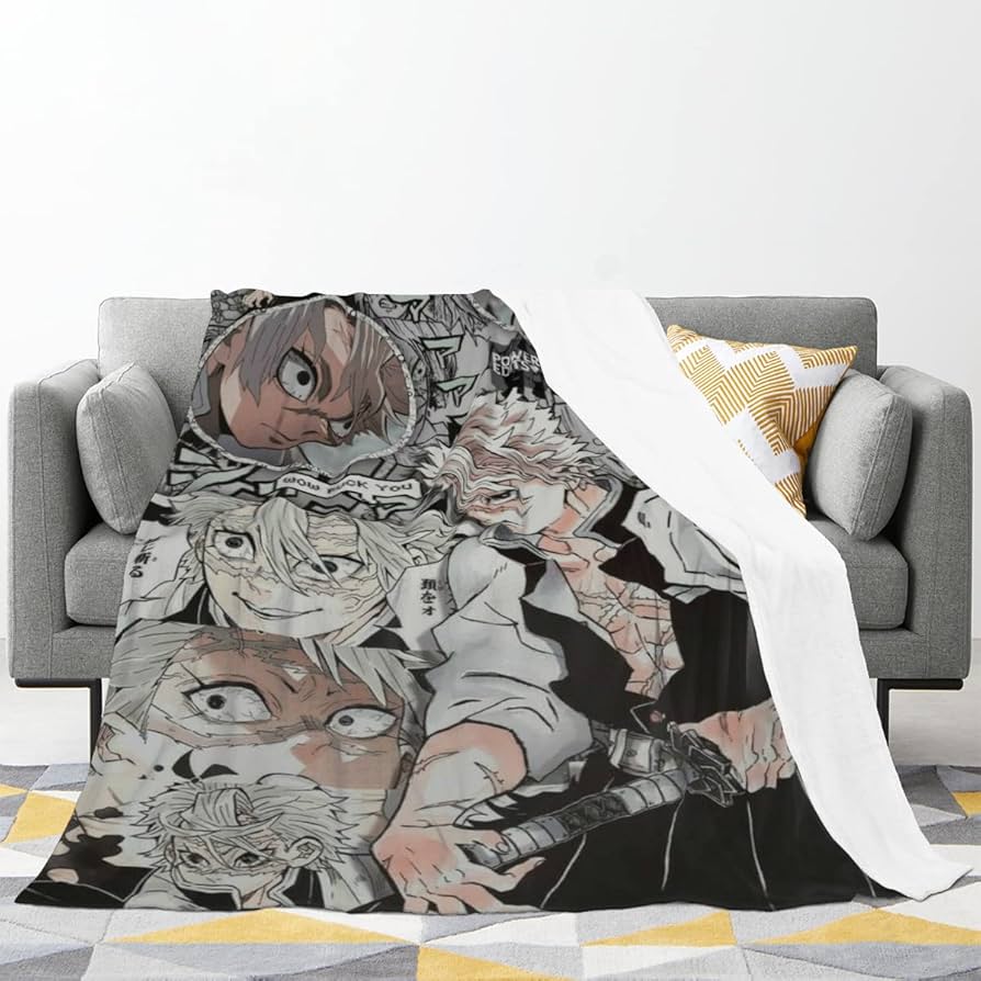 鬼滅の刃　不死川実弥　ブランケット Amazon｜鬼-滅-刃 不死川実弥 毛布 ブランケット シングル