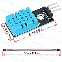 Vista 2 de WWZMDiB DHT11 Temperature and Humidity Sensor 3.3V-5V Humidity Measure 20%-95% Temperature Measure 0-50℃ for arduino (3Pcs DHT 11)