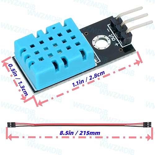 Miniatura 2 de WWZMDiB DHT11 Sensor de temperatura y humedad 3.3V-5V Medición de humedad 20%-95% Medida de temperatura 32.0-122.0 °F para arduino (3 piezas DHT 11)