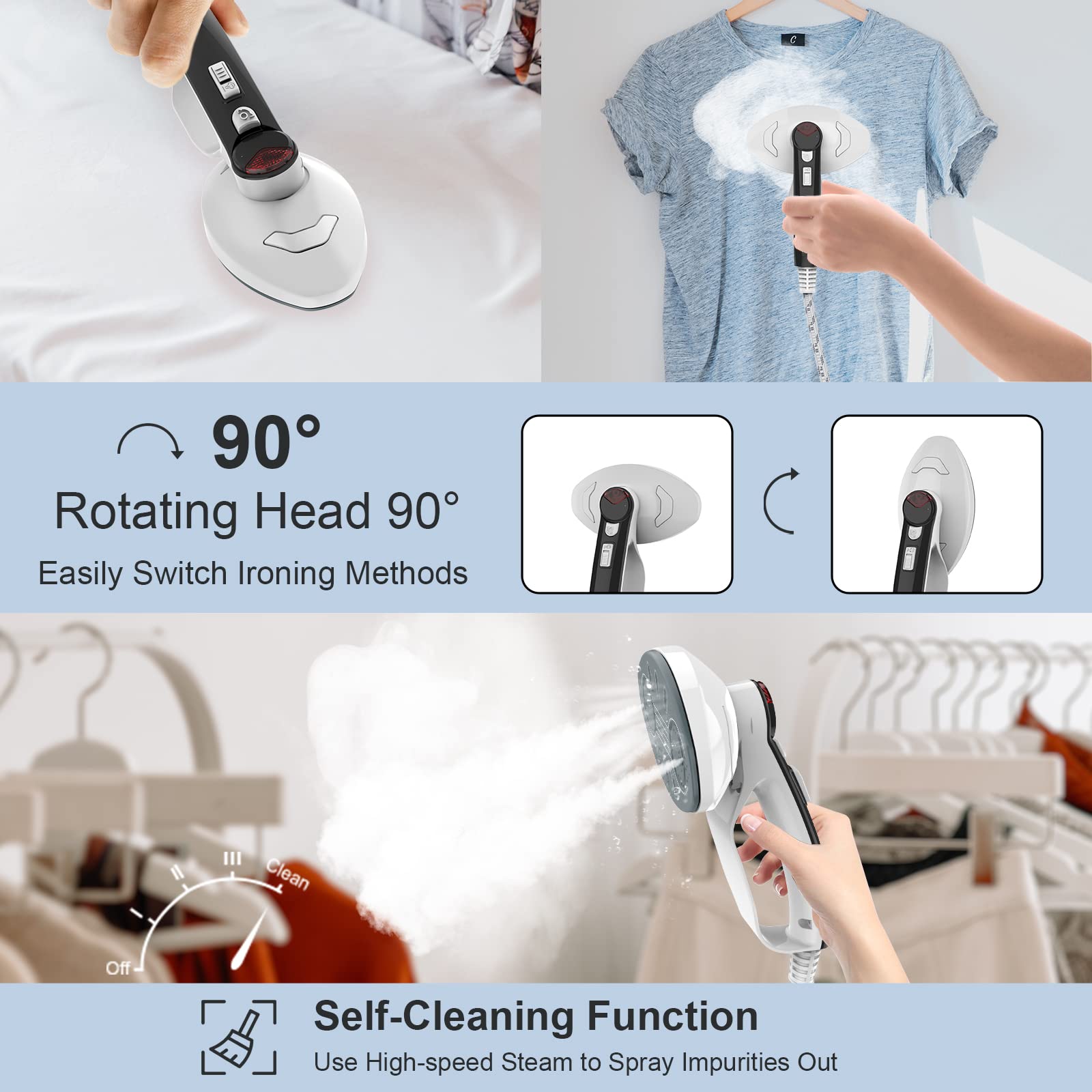 Buy Steamer for Clothes Standing, KOTLIE 1600W 2 in 1 Professional