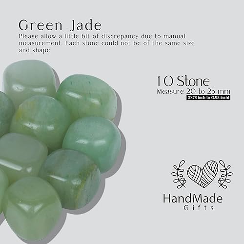 Miniatura 2 de Piedras preciosas naturales de jade verde, cristales caídos, piedras lisas, cristales positivos, cristales pequeños a granel, juego de chakras de