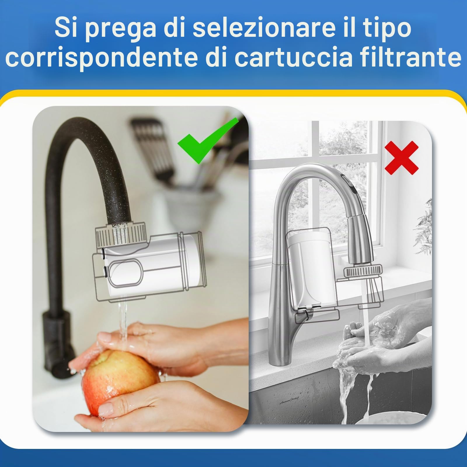 GOLDEN ICEPURE Brita On Tap Pro V-MF Filtro Acqua Rubinetto (600L) - Confezione da 4 Pezzi Filtri Brita per Rubinetto