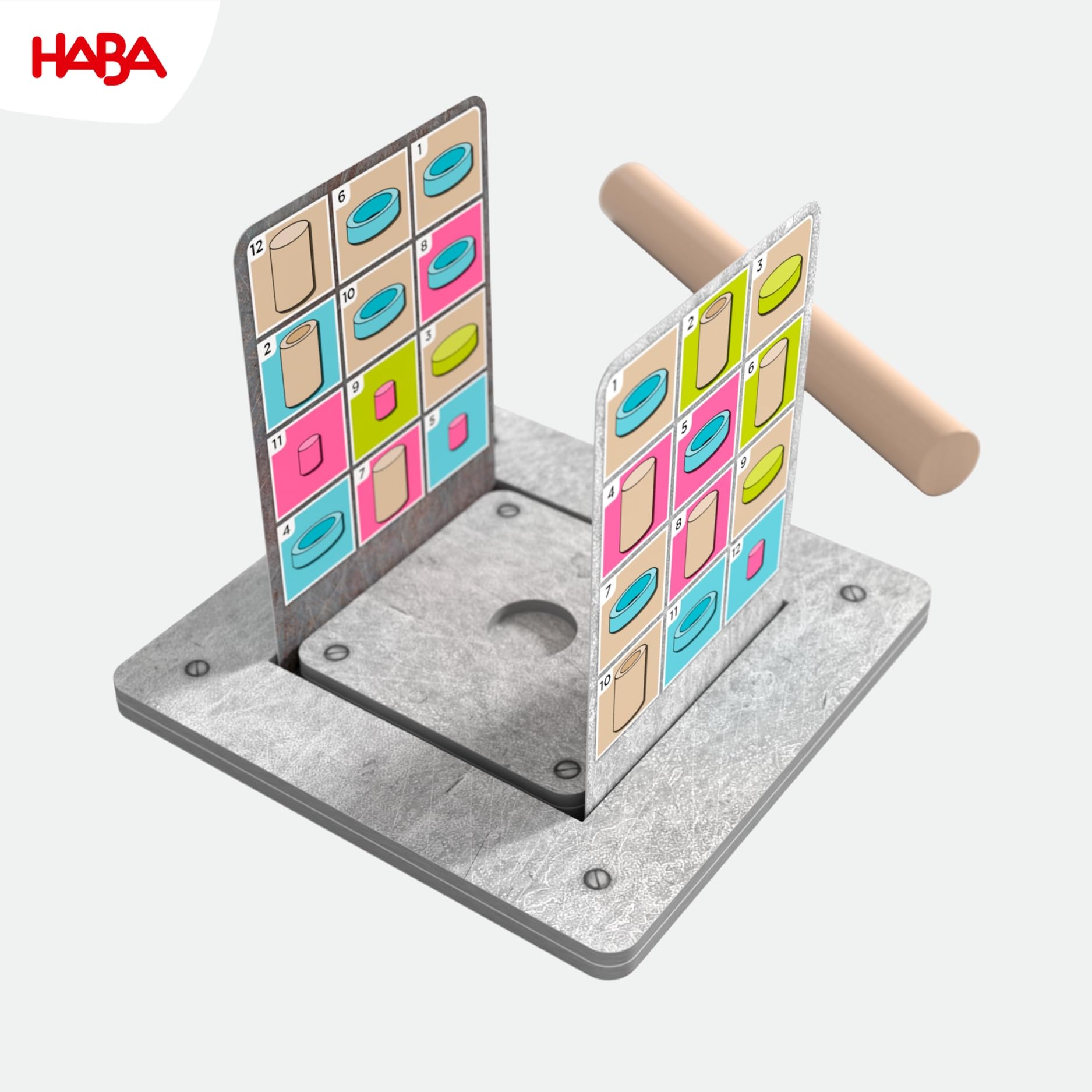 HABA Gioco di logica & Gioco di strategia per bambini da 8 anni - Gioco per famiglie con sfide complesse e momenti di divertimento rapidi per accattivanti duelli di squadra - 2011822003