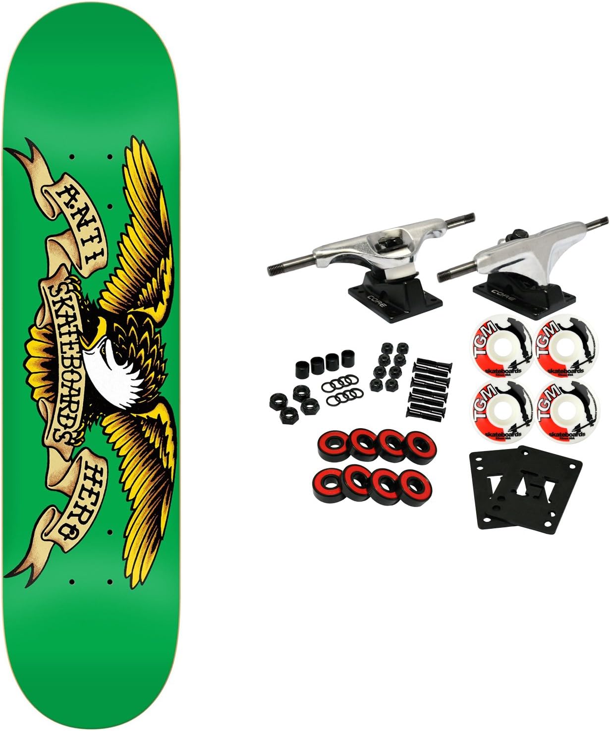 Anti Hero Skateboard Complete Classic Eagle Green 7.81"