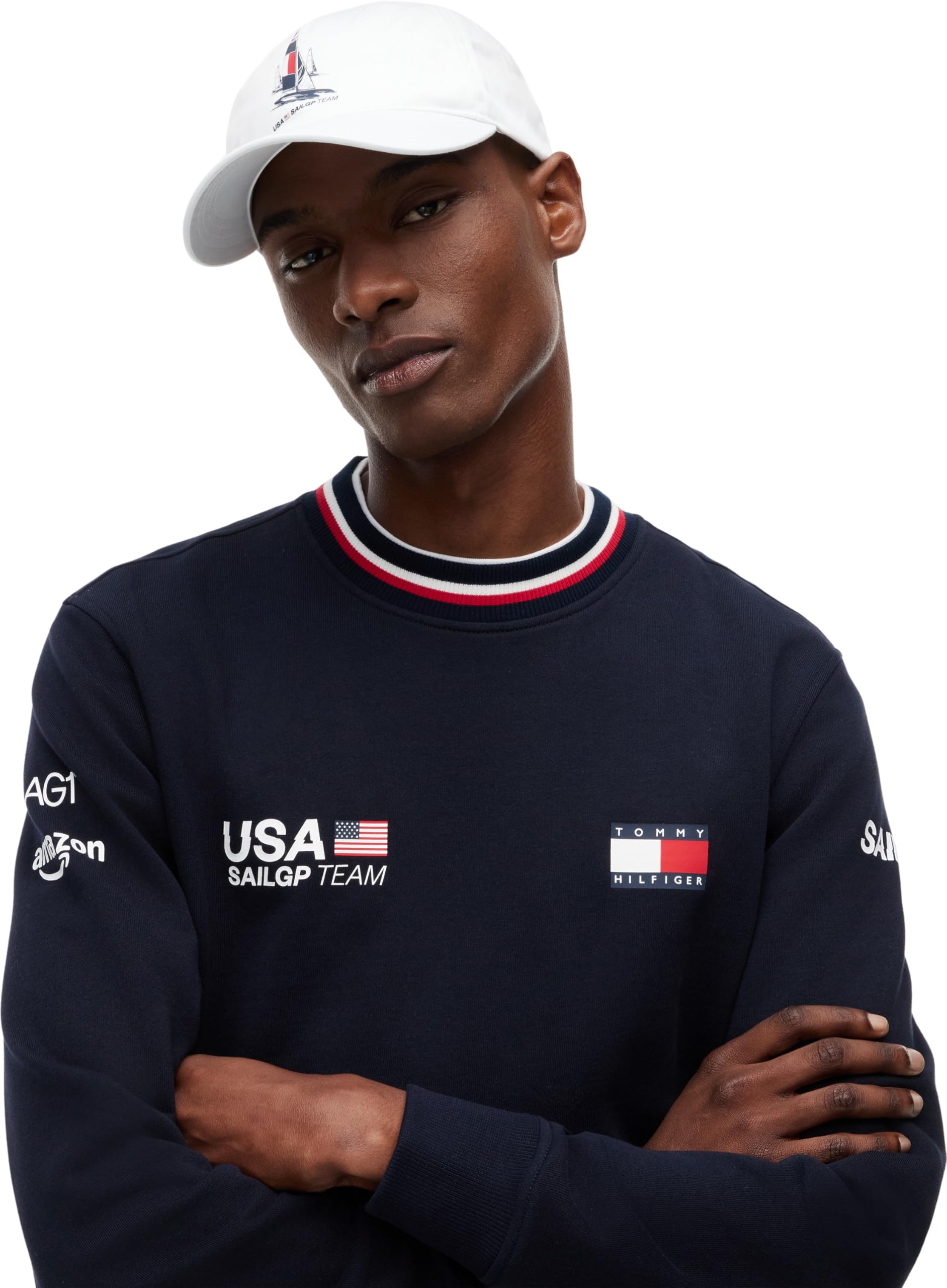 Tommy Hilfiger Us Sailgp Replica Crewneck Mw0mw44685 Felpa Pullover Uomo