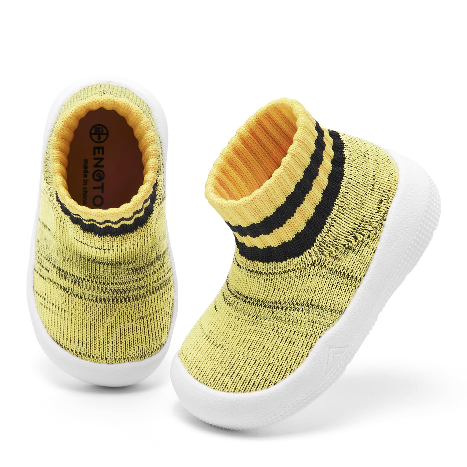 Engtoy Baby Shoes &amp; Socks - Non-Slip Breathable Slippers with Soft Rubber Sole - Baby Boys &amp; Girls Slip On Sneakers