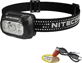 Nitecore NU30 500 Lumen LED Rechargeable Headlamp with White and Red Beams