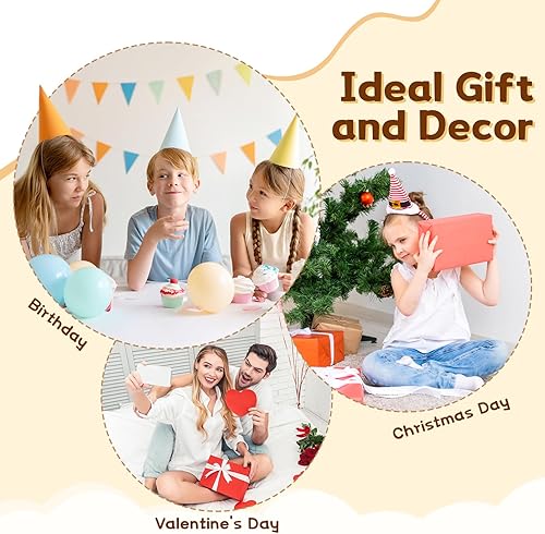 Miniatura 8 de Tezituor Oso de peluche grande felpa gigante de 52 pulgadas regalo suave marrón claro para San Valentín Navidad cumpleaños