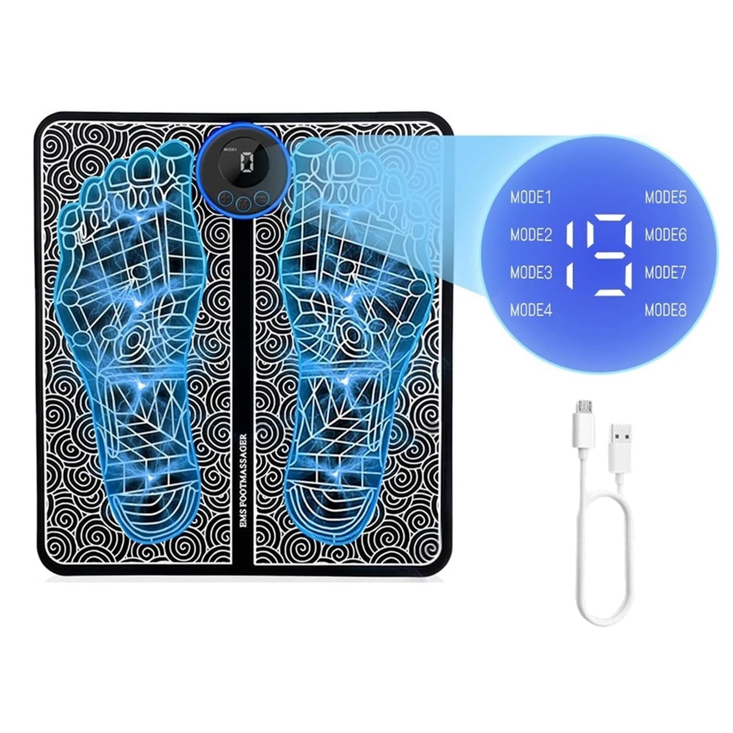 Wisely Foot Massager - Wireless Ems Massage Machine Rechargeable Portable & Foldable Design. 8 Modes,19 Intensity Levels (B0CV4FSZNQ) Amazon Price History, Amazon Price Tracker