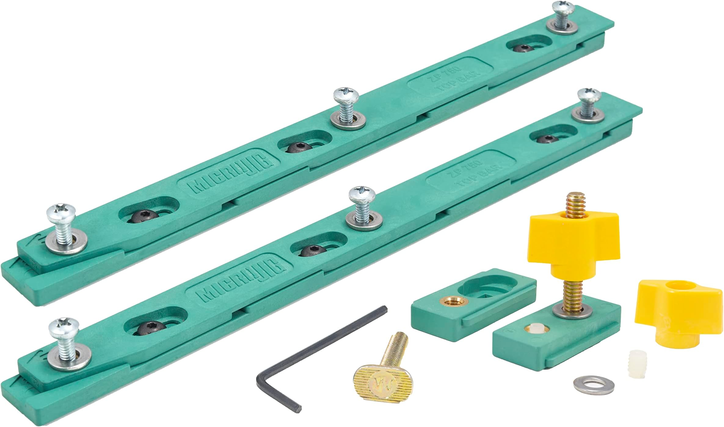 Microjig ZP750-B2S2 Zeroplay Miter Bar 2 Pack - Best Selling (New, Upgraded)