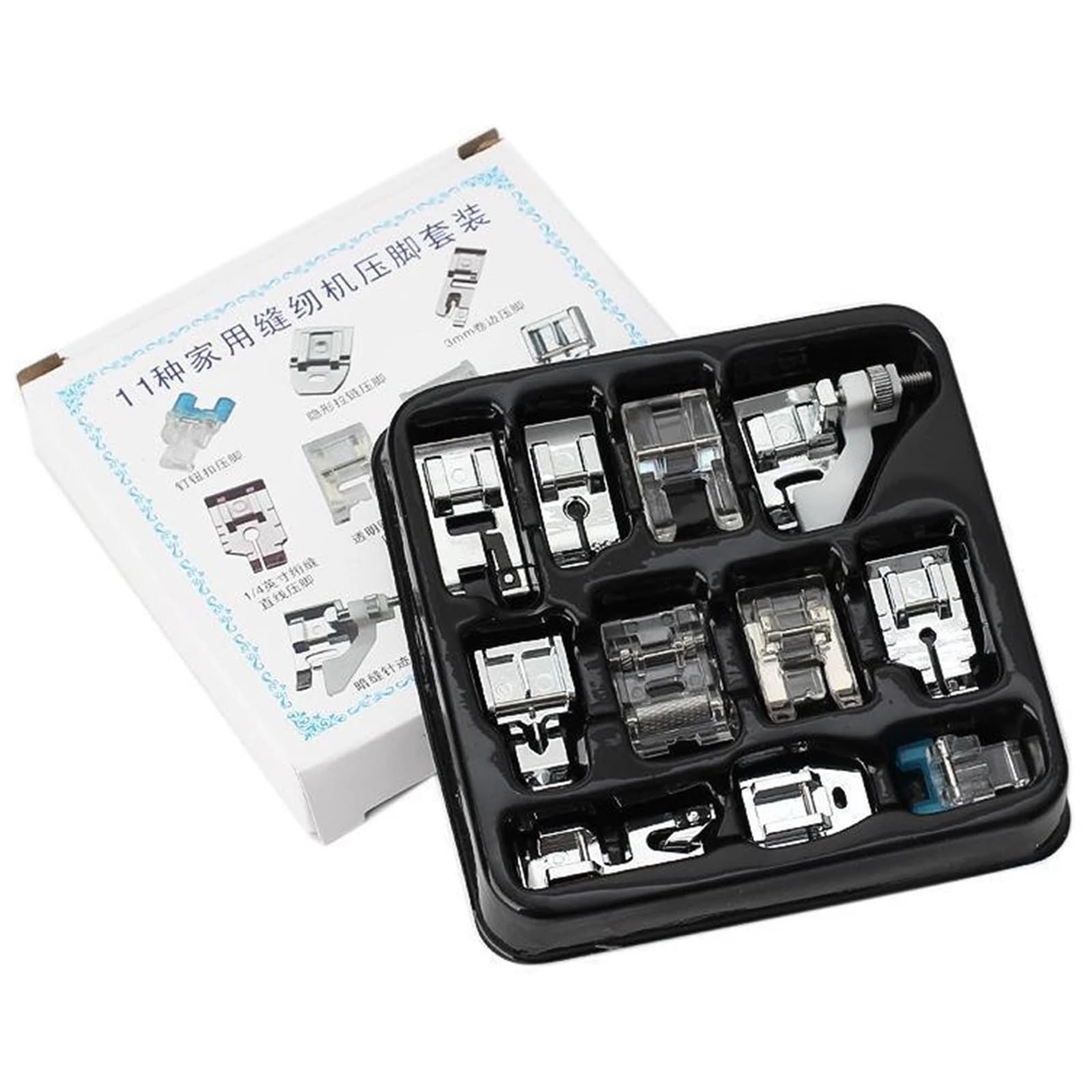 Sewing Feet 11PCS Sewing Machine Presser Foot Set Compatible with Singer Brother Babylock Janome