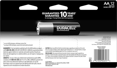 Miniatura 2 de Duracell Baterías AAA recargables paquete de 12 unidades batería triple A para energía de larga duración batería precargada multiusos para