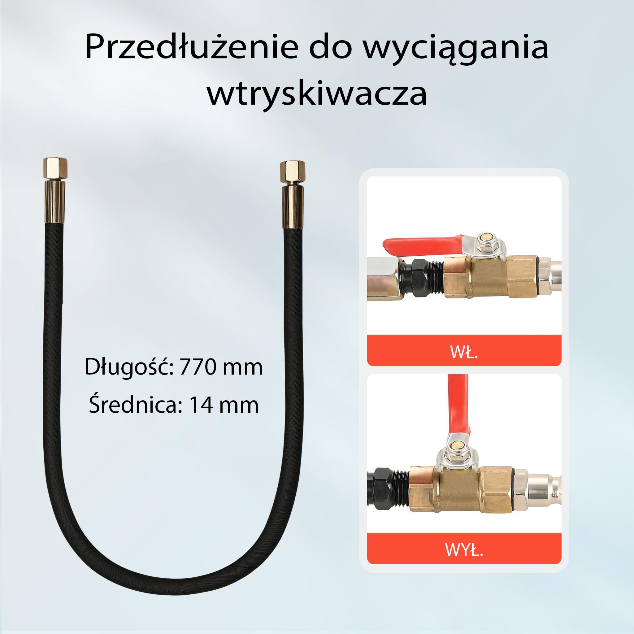 Wiltec Zestaw pneumatycznych ściągaczy do wtryskiwaczy 21-częściowy, kompatybilny z większością pojazdów, w walizce