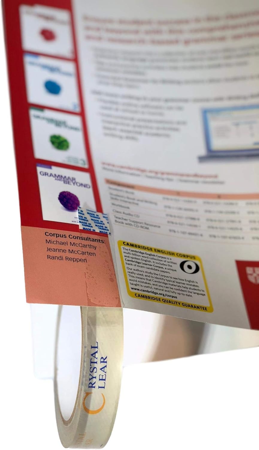 T.R.U. LP-20CC Book Repair Crystal Clear Label Protection Tape: 1/4 in. x 72 yds. (Pack of 1) 1/4 in. x 72 yds (Pack of 1)