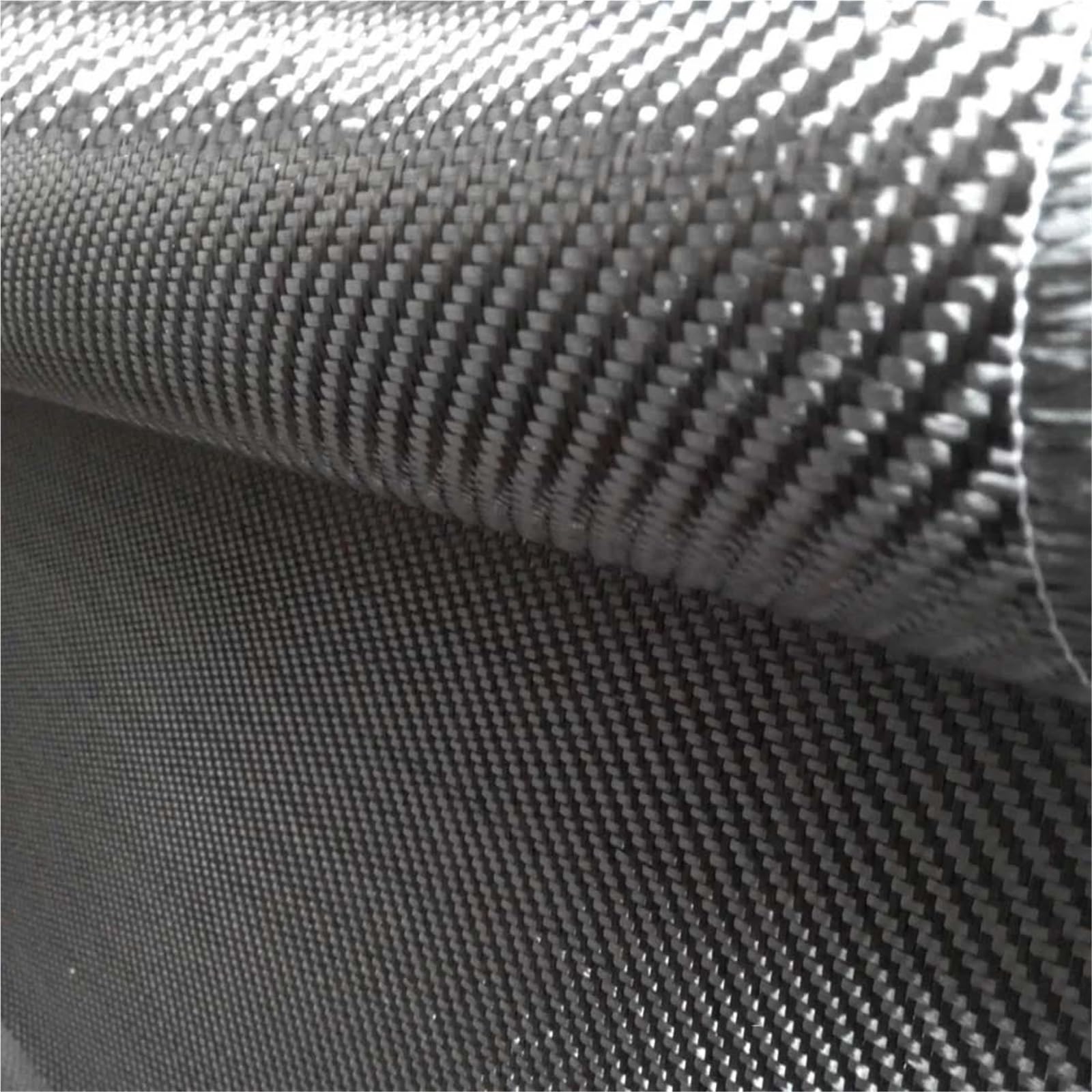 Tela de fibra de carbono 6K, 320GSM, 1M x 1M, tejido liso de sarga, rollo de tela de 40 ", bricolaje, 1 Uds.(Plain Weave)