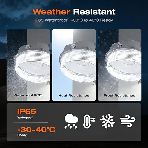 Miniatura 5 de Sylvania - Luz LED de granero, iluminación exterior del atardecer al amanecer con fotocélula, luces de seguridad, 4200 LMS, 40W, 50,000 horas, 80