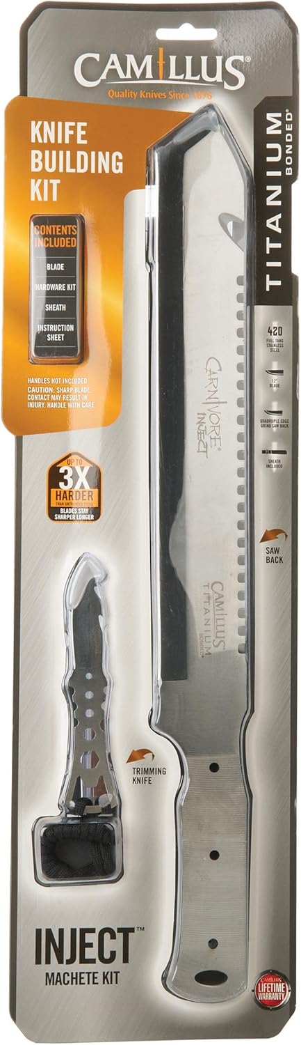 Camillus Carnivore Inject Machete Kit with Trimming Knife – Build Your Own Kit