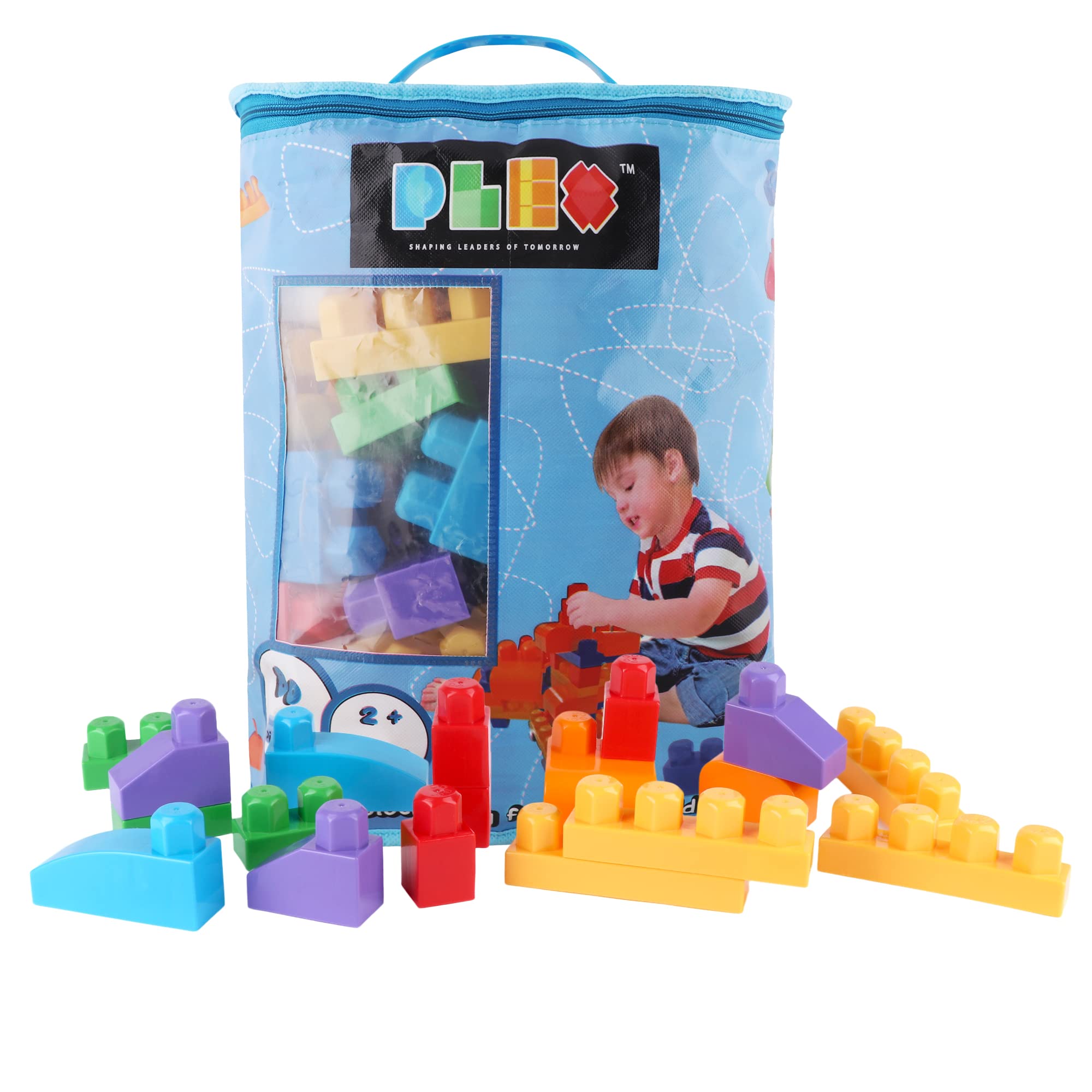 Plex Building Blocks Bag Pack - Blue