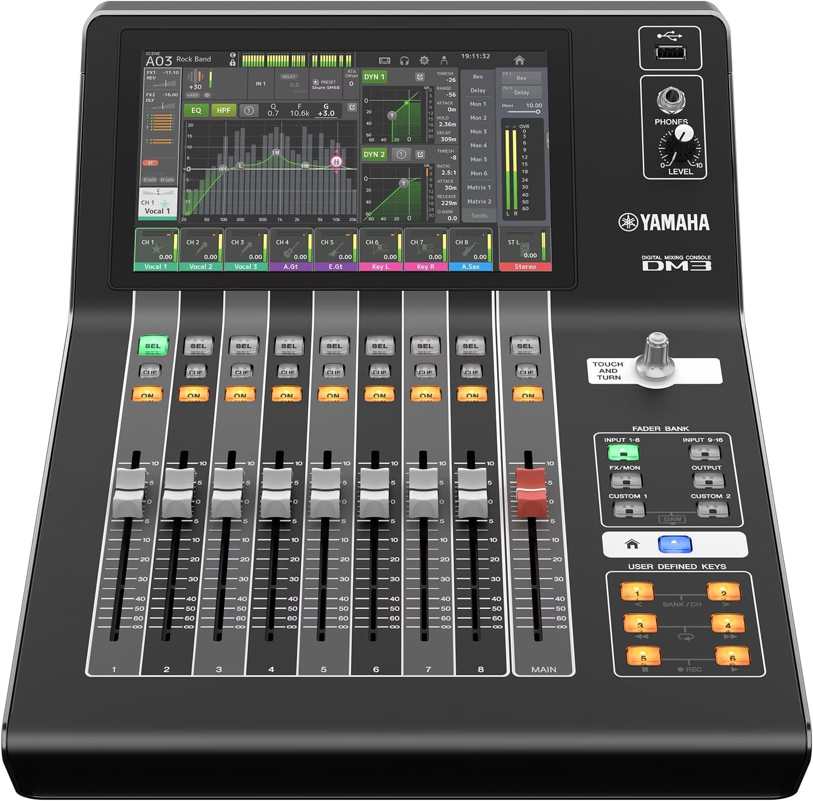Yamaha Professional 22 Ch Ultracompact Digital Mixer with Dante