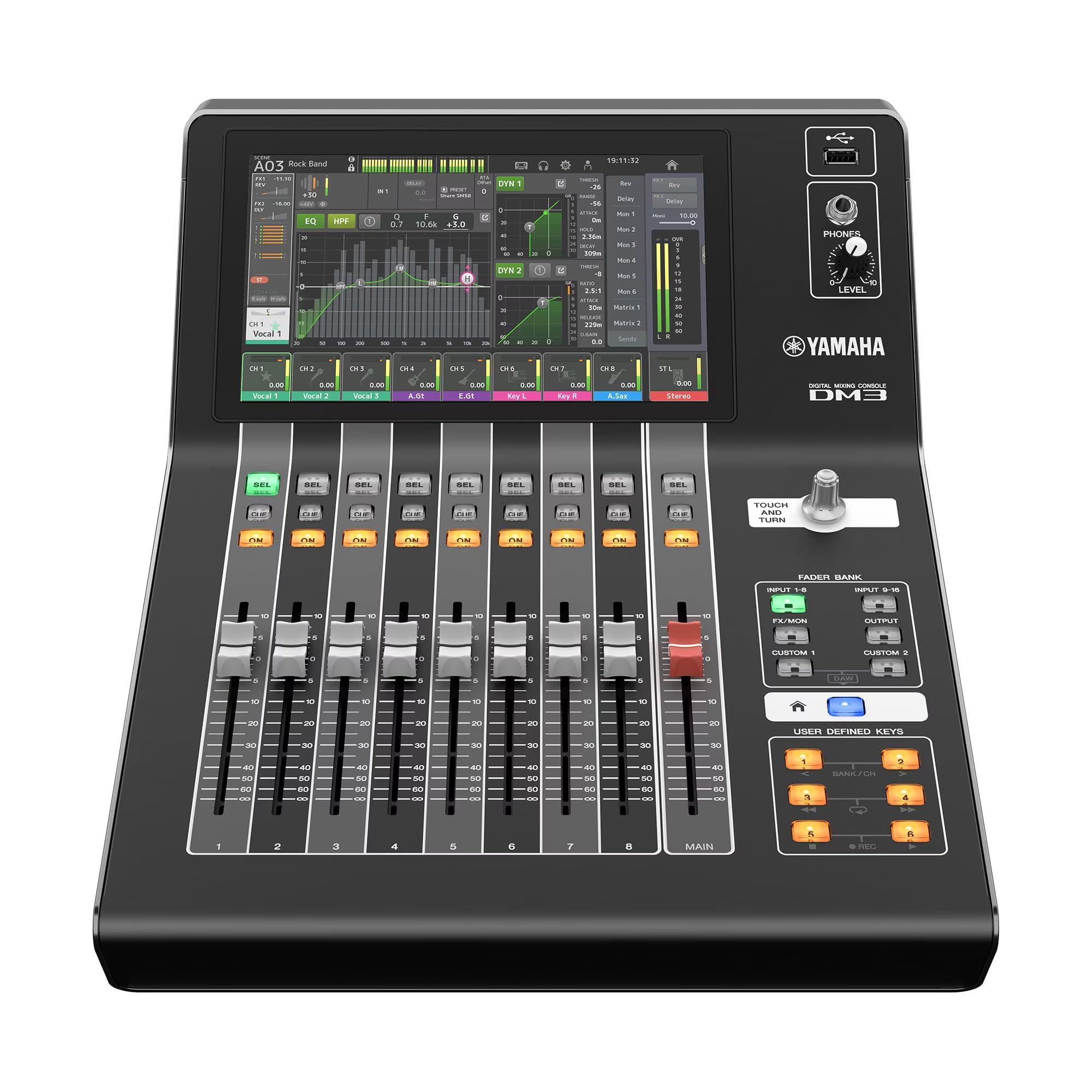 YamahaDM3-D 22 Channel Ultracompact Digital Mixing Console With Dante