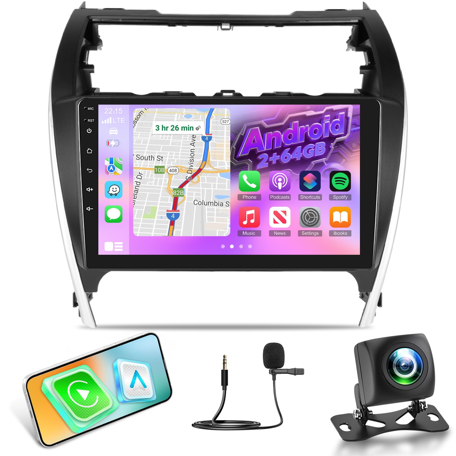 NHOPEEW Android Radio for Toyota Camry 2012-2014