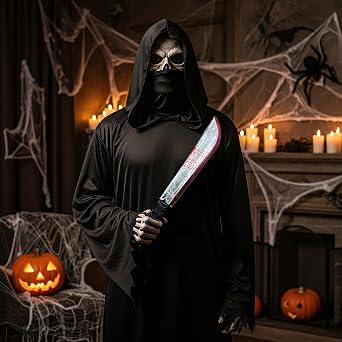 Vaulted Skulls & Co Horror Plastic Costume Accessories | Fake Bloody Prop | Multicolor