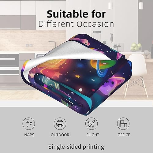 Miniatura 5 de Manta de pickleball con bonito patrón de raqueta y pelota, ligera manta de franela para camping, sofá, silla, oficina, cama, decoración del hogar,