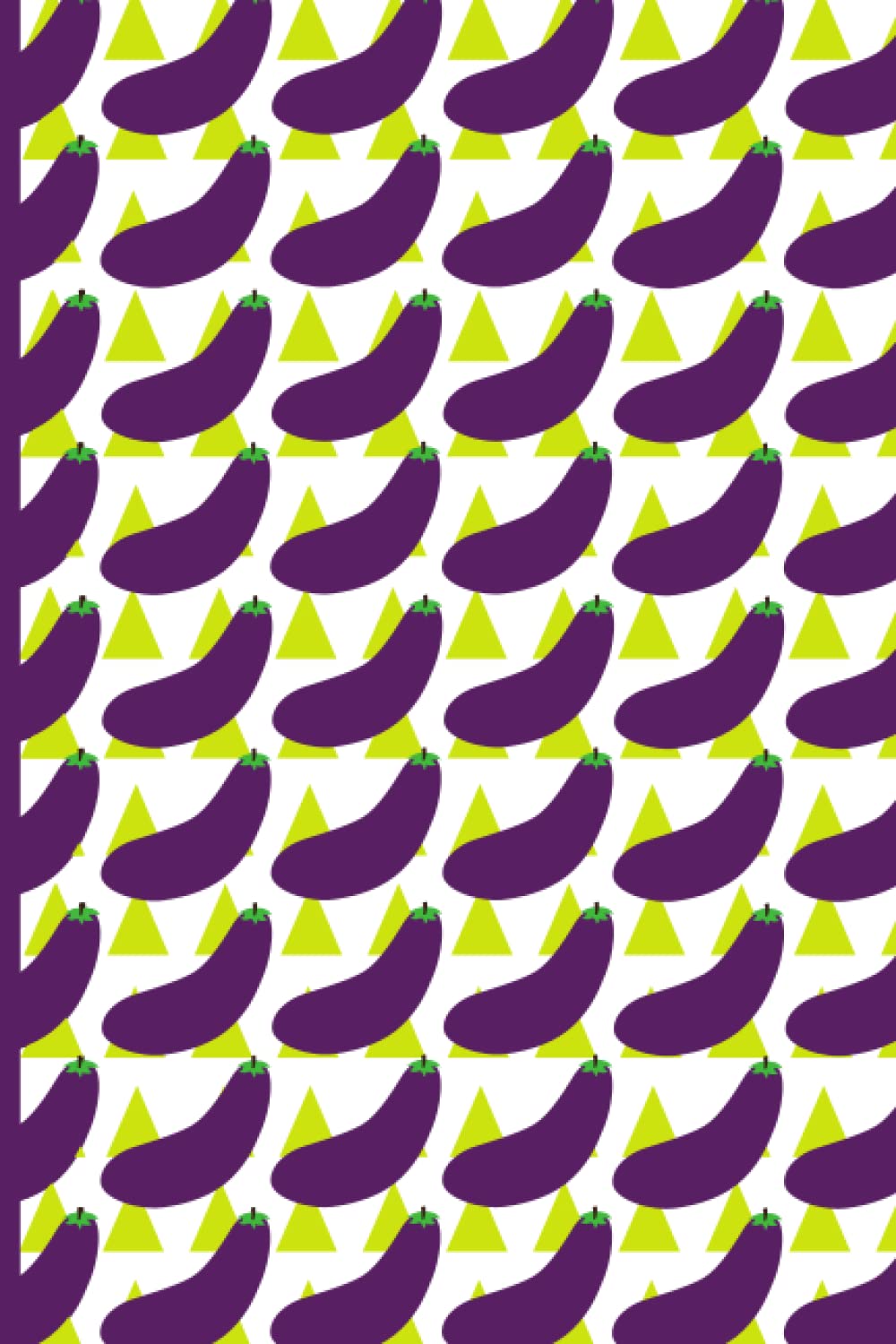 Aubergine Eggplant Notebook: Purple Notebook 120 Pages Premium Lined Pages With Date Heading Fruit Notebook
