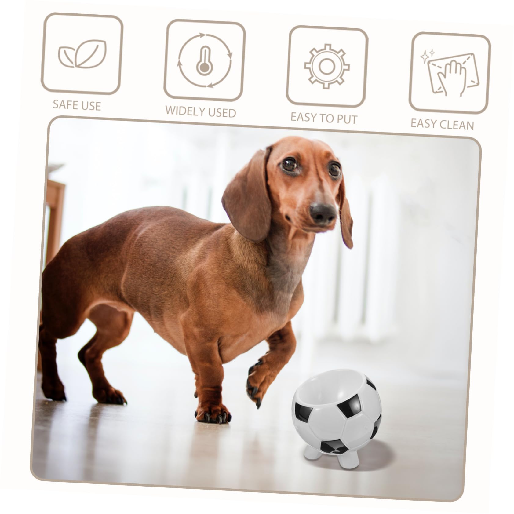 Gamelle pour Chien et Chat en Céramique, Bol Sport Basket
