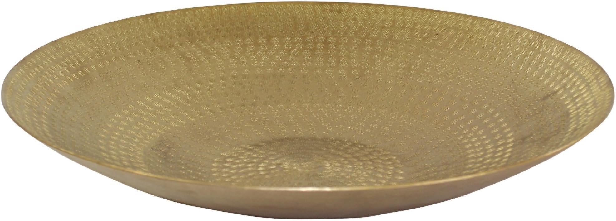 Pampa Bay B-39176-VM 16 by 3" Elegant Brass Round Platter, Large, Gold