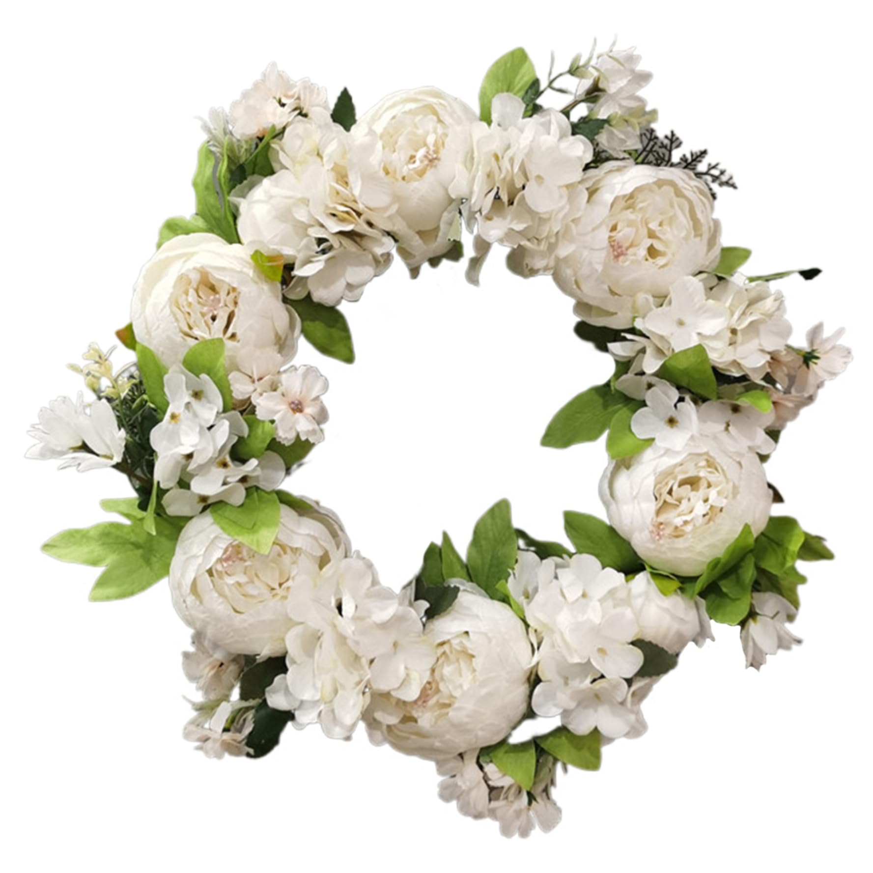 CAKEEYUM Spring Wreath Peony Wreath Floral Flower