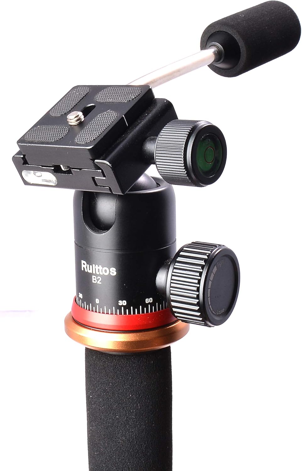 Tripod Ball Head, Ruittos Pan Head Camera Mount with Quick Release Shoe Plate and Handle, 360 Panoramic Ballhead for DSLR/SLR Camera Smart Phone : Electronics