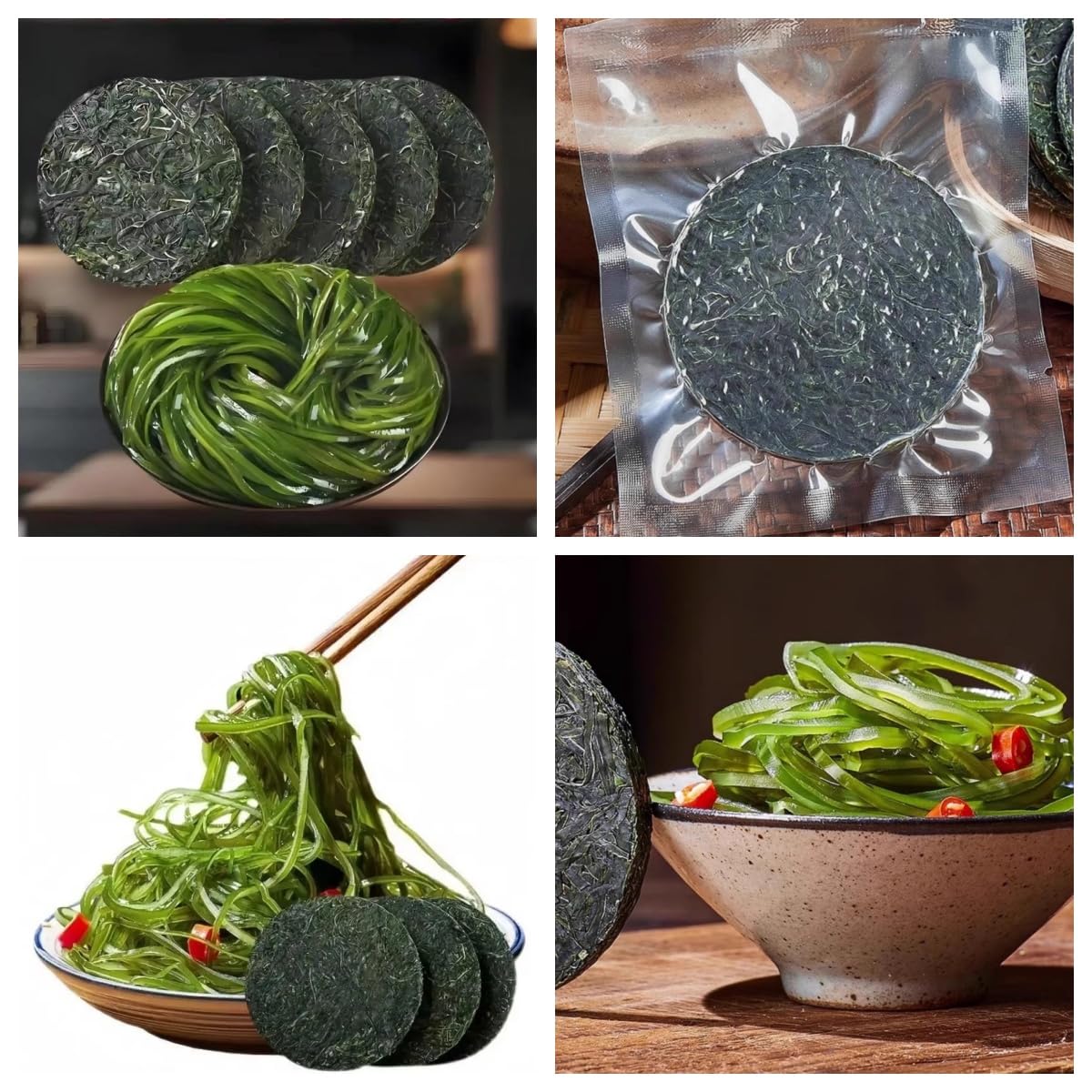 Kombu Cut Shredded Seetang Laminaria Komprimierter Kelp Round Cak Laminaria 16g/Beutel (20)