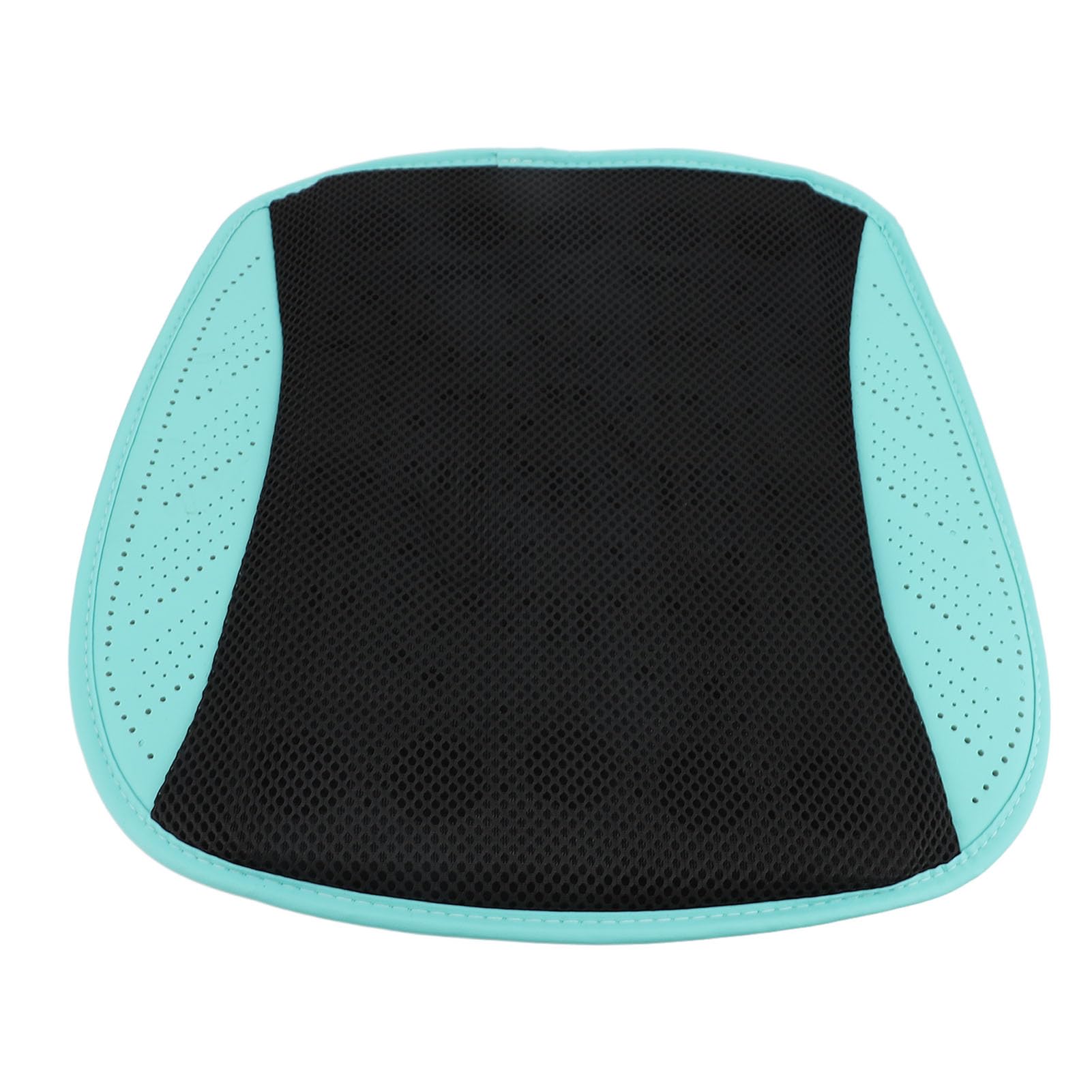 Srliya Cojín de Asiento Ventilado con Tecnología de Ventilador Inteligente, Base Antideslizante Alimentada por USB para el Hogar (Cian Negro)