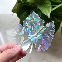 Vista 11 de Calcomanías holográficas para ventana para golpes de pájaros, recordatorio de vidrio, calcomanías autoadhesivas anticolisión, evita que los pájaros