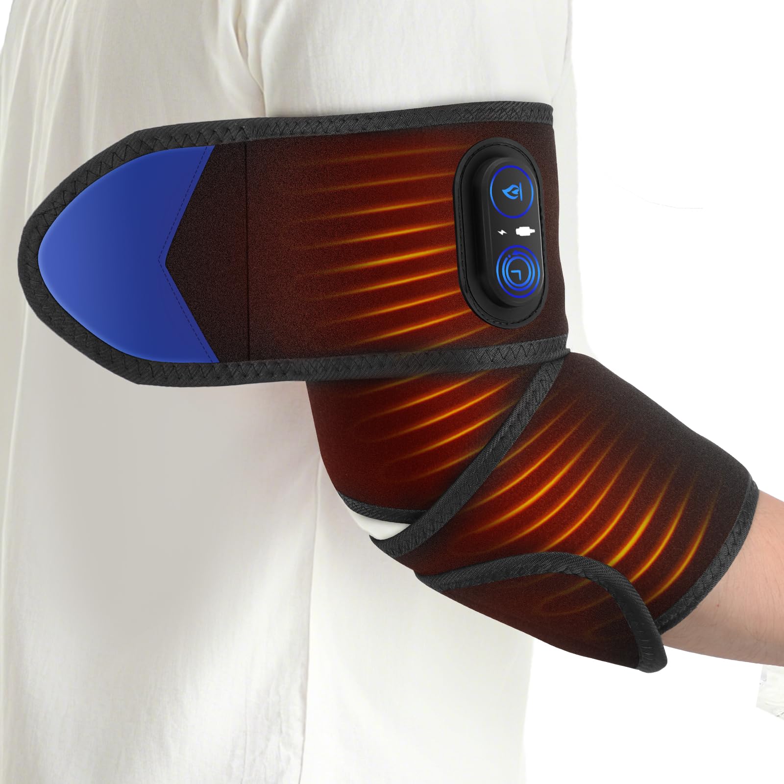 Cordless Versatile Heating Pad for Elbow, Wrist, Arm, Hand, Leg, Forehead, Neck, Elbow Heating Wrap, 3 Heat & Timer Settings, Wrist Heating, Wrap