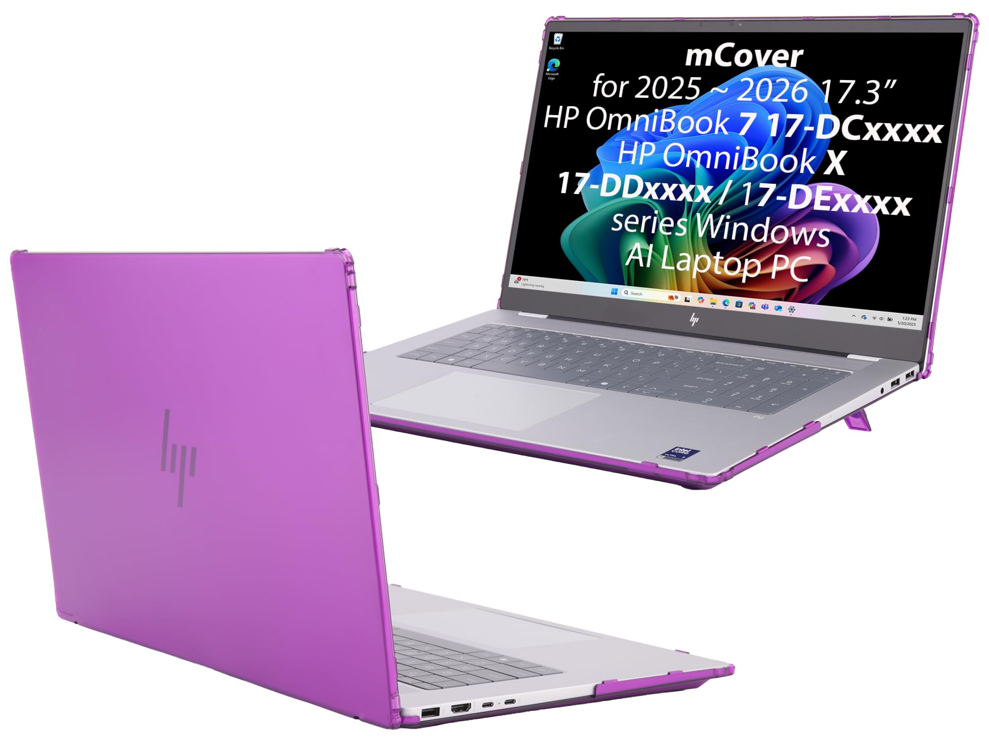 Funda mCover HP OmniBook 7 17 morada de diseño premium 8