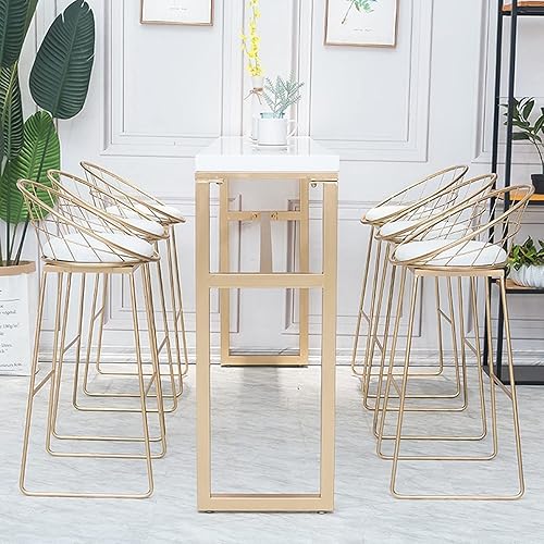 Miniatura 3 de Mesa de bar de altura de bar barra de moda nórdica para el hogar sala de estar mesa larga contra la pared silla de bar barra de postres sin sillas