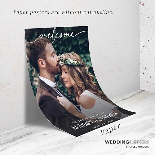 Miniatura 5 de Letrero de bienvenida de boda con foto, letrero de bienvenida a la boda  Decoración de boda personalizada perfecta para establecer el tono de tu día