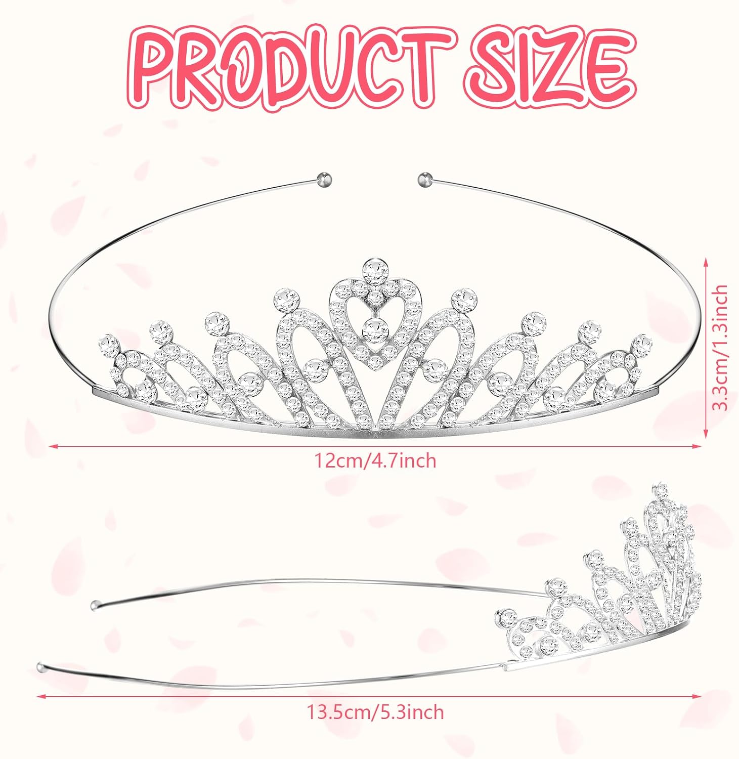 Tondiamo 30 Pcs Tiaras Bulk for Girls Princess Crown Tiaras image 2