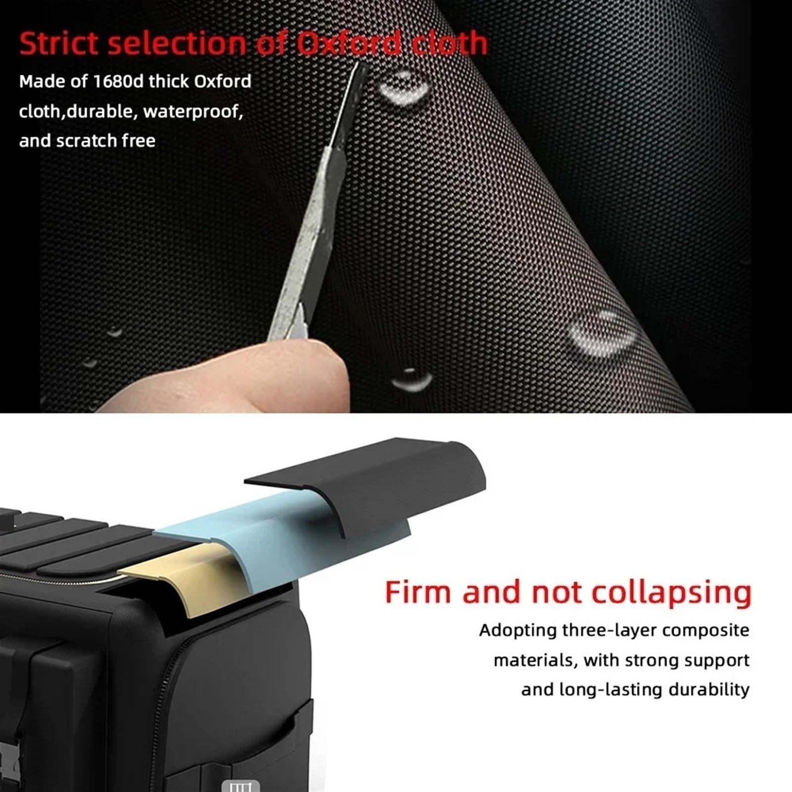 Abrazaderas de Cable de Acero, Abrazaderas de cabl Organizador de Almacenamiento for Maletero de Coche con Tapa, Universal, 70 l, Plegable, de Tela Oxford(70l)