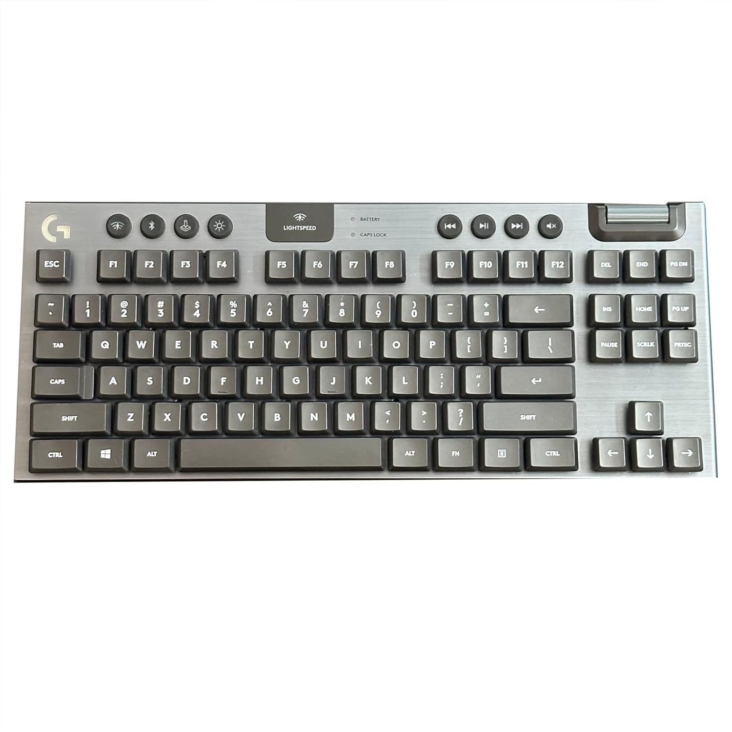 New PBT Material Suitable for G915TKL/G915/G913/G913TKL/G813 Keyboards, Cool red Background with White Letters 109 Keys keycaps, Bring Extraordinary Operating Experience