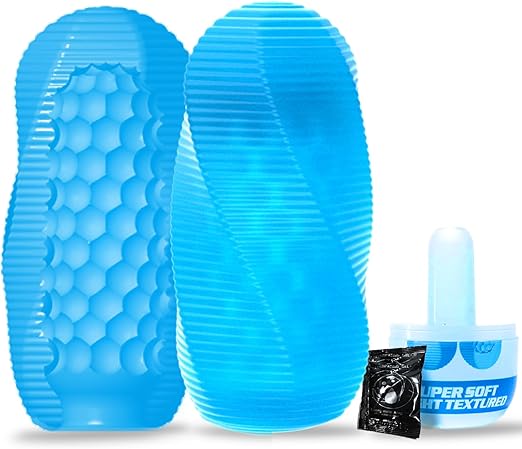 Male Masturbator Adult Sex Toys for Men - Spinning Textured Stroker Pocket Pussy for Men Masturbation, Ultra-Soft Stretchy Egg Penis Sex Toy with Storage Box, Pocket Pussies Masturbators
