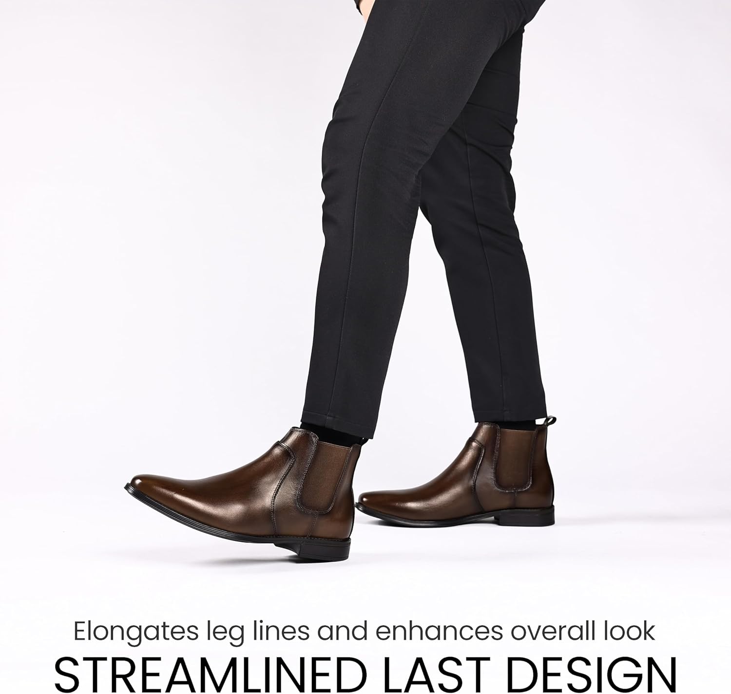 Holy dove Chelsea Boots Men – Genuine Leather,Chelsea Boots for Men with Side Zipper, Casual Slip-On Ankle Boots, Chukka & Oxford Style Dress Boots - Image 6