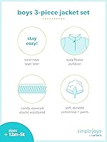 Vista 13 de Simple Joys by Carter's Conjunto de ropa de juego de 3 piezas para bebés niños