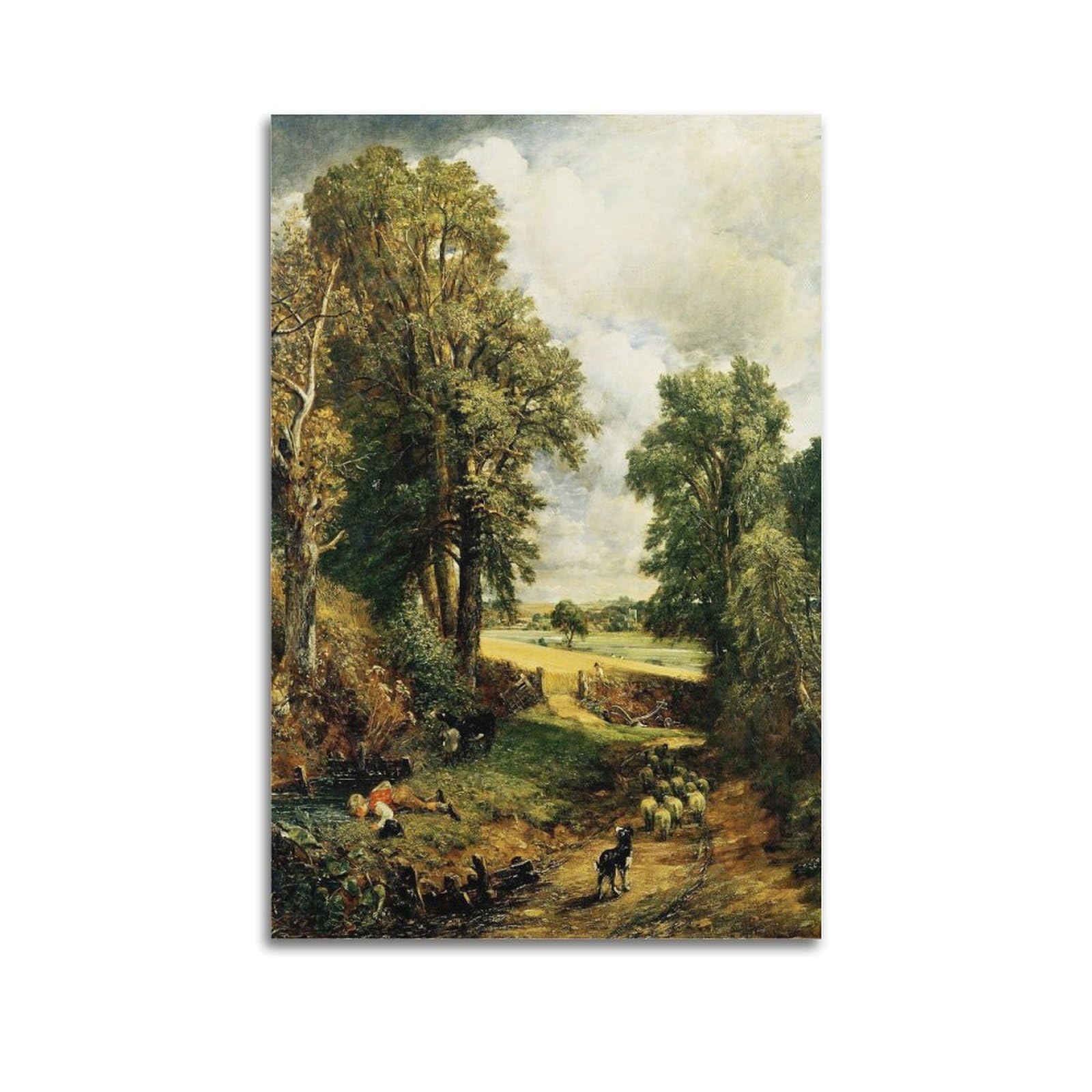 KANGZENG John Constable Painter Works (The Cornfield) Art Posters Canvas Wall Art Decorative Bedroom Modern Home Print Picture 24x36inch(60x90cm)
