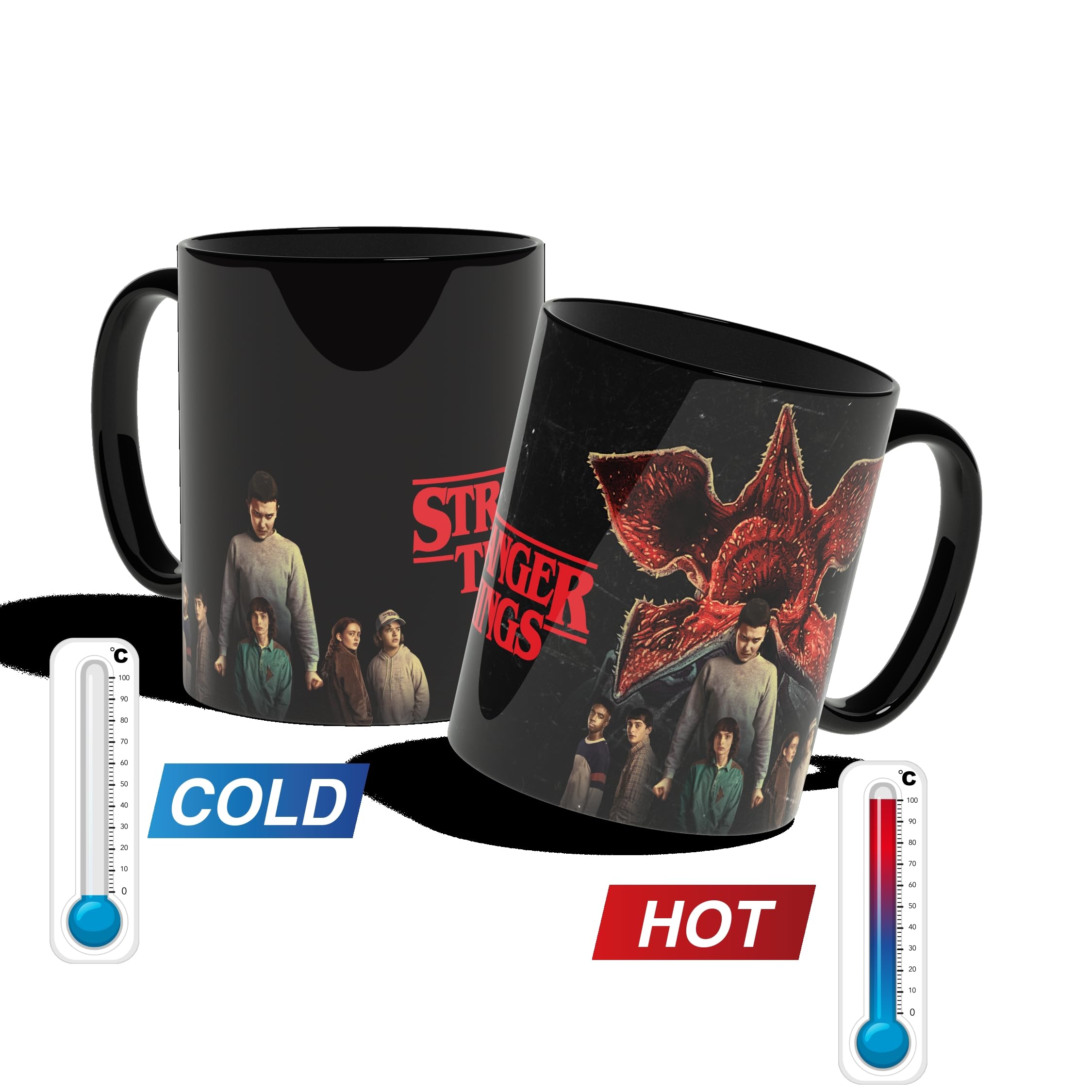 Tazza Stranger Things 'Hopper Lives' - Bianca Interno Nero, Ceramica 325ml