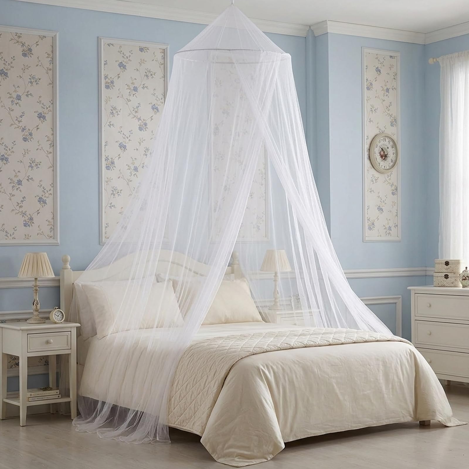 Travel Mosquito Net, Mosquito Net for Bed, Portable Bed Canopy for Double Bed, Lightweight Round Mosquito Net for Travel and Home Use — view 4